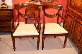 02972E - 2-English-Regency-Dining-Table-&-10-Regency-Swag-Chairs-21